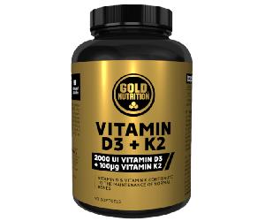 GoldNutrition Vitamin D3+K2 90 Cápsulas Blandas