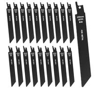 Goldoars 20 Piezas de Hojas de Sierra Recíproca 150mm 18 TPI sierra de sable BMI Hojas de Sierra Sable Bimetálica para Metal, Madera, Plástico y Madera Dura