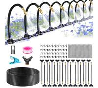 GoldOars Gardena Sistema de Riego Sistema de Riego 20M con Función de Niebla Automático Kit de Refrigeración y Riego para Jardín, Invernadero, Terraza Balcón