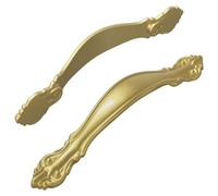Goldonion Manija 2pcs Oro 143x19.2x20mm Aleación de Zinc | Acabado brillante, diseño ergonómico, montaje sencillo, kit incluido, uso versátil