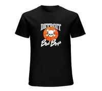 GOLDROAST Detroit Etroit Pistons Bad Boys Logo O-Neck 100% Cotton Short Sleeve Unisex T-Shirt S