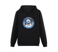 GOLDROAST Dgse Crest Badge News Service Abroad Spy Hoody Unisex Long Sleeve Hooded with Pocket Black M