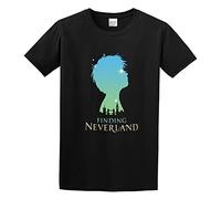 GOLDROAST Finding Neverland Unisex 100% Cotton Short-Sleeve T-Shirts Black XXL