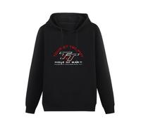 GOLDROAST Isle Man TT Legends Hoody Unisex Ptinted Hoodies Long Sleeve Men's Hooded with Pocket Black S