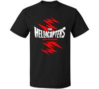 GOLDROAST New The Hellacopters Band Logo Music Shirt O-Neck Unisex Camiseta de manga corta negra, Negro, L