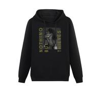 GOLDROAST Nothing But Thieves Broken Machine Hoody Unisex Ptinted Hoodies Long Sleeve Men's Hooded with Pocket Black XXL