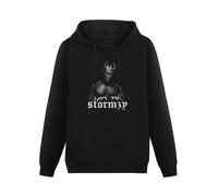 GOLDROAST Stormzy Heavy Is The Head Logo Hoody Unisex Ptinted Hoodies Long Sleeve Men's Hooded with Pocket Black L