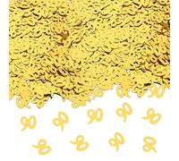 GoldRock Confeti 90 cumpleaños decoración - 500 unidades, color dorado, decoración para hombre y mujer