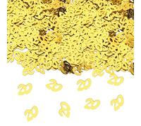 GoldRock Confeti dorado para 20 cumpleaños, 500 unidades, decoración de mesa de cumpleaños de 20 años, 20 cumpleaños, decoración de cumpleaños para mujer joven, decoración para dispersar cumpleaños