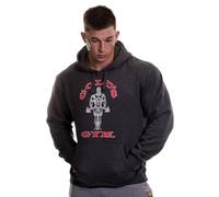 Gold's Gym Sudadera con Capucha Estampada para Hombre, Carbón Marl, L