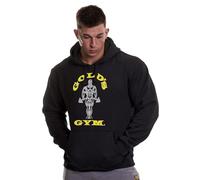 Gold's Gym Sudadera con Capucha Estampada para Hombre, Negro, S