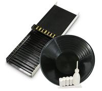 GoldSax Set de lavado de oro móvil de 9 piezas, Sluice Scout 50 compacta, batea y kit de almacenamiento - ideal para principiantes y prospección