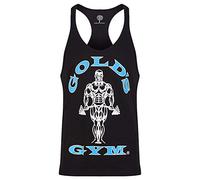 Goldsgym Muscle Joe Premium Tank Top, Negro - Azul eléctrico, XL