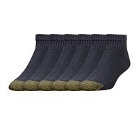 GOLDTOE 656p calcetines deportivos de algodón para hombre, 6 unidades - Negro -