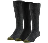 GOLDTOE Calcetines casuales Fluffies para hombre, Surtido (3 pares), Large