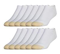 GOLDTOE Calcetines deportivos de algodón 656f para hombre, multipares, Blanco (12 pares), Large