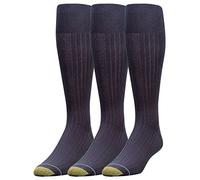 GOLDTOE, Canterbury, Calcetines hasta la pantorrilla para hombre, paquete de 3, marino, Large