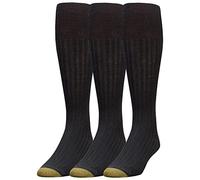 GOLDTOE Windsor - Calcetines de lana para hombre, 3 unidades, Negro -, Large