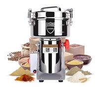 Goldtouch - Molinillo de grano de 2000 g, molinillo eléctrico de grano de acero inoxidable de 3600 W, máquina pulverizadora de alta velocidad para trigo seco, avena, maíz, pimienta y frijoles de café