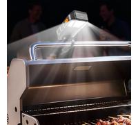Goldusk Luz de parrilla, para accesorios de parrilla al aire libre, regalo de Navidad, interruptor automático, luz de barbacoa recargable
