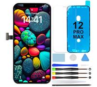 GOLDWANGWANG Pantalla para iPhone 12 Pro MAX Reemplazo, 6,7 Pulgadas Display 3D Táctil LCD Full HD Digitalizador con Herramienta de Reparación y Protector de Pantalla