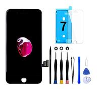 GOLDWANGWANG Pantalla para iPhone 7, 4,7" Táctil LCD de Repuesto Ensamblaje de Marco Digitalizador con Herramienta de Reparación y Protector de Pantalla (Negro)