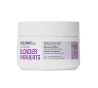 Goldwell Dualsenses Blondes & Highlights 60 s Kur, anti-amarillez | 60 segundos. Tratamiento de cuidado con luminescine, regenera al 100% y neutraliza los puntos amarillos
