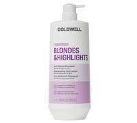 Goldwell Dualsenses Blondes & Highlights Champú 1000 ml contra amarillos | Champú antiamarillento con luminescina, neutraliza inmediatamente el tinte amarillo para un rubio radiante y fresco