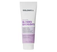 Goldwell Dualsenses Blondes & Highlights Champú 250 ml para rubio fresco | Champú colorante con pigmentos violetas, brillo plateado instantáneo después de un solo lavado