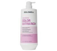 Goldwell Dualsenses Color Extra Rich Champú Brilliance 1 L | Protector de color, brillo brillante, vegano, sin silicona, para cabello grueso y teñido