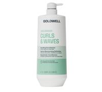 Goldwell Dualsenses Curls and Waves - Acondicionador definitivo 1 l | Desenreda y define los rizos, reduce el encrespamiento, vegano sin silicona, para cabello natural y teñido