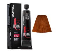 Goldwell Topchic Permanent Hair Color 8KG Tubo de luz de cobre dorado 60 ml
