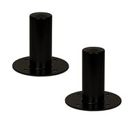 Goldwood Soporte de Altavoz Top Hat 2 Altavoz Gabinete Poste Montaje Negro (TH45)