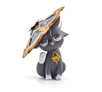 GOLEHS Genshin Impact - Figura Coleccionable de Anime de 3.75 Pulgadas, Diluc/Childe/Keqing, Regalo para fanáticos y Amantes de los Gatos,