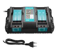 GOLEMON 14.4V-18V DC18RD Doble Puerto Cargador DC18RA DC18RD DC18SC para Makita BL1850 B BL1830 B L1840B BL1815 BL1415 BL1430 BL1440 Batería (4A)
