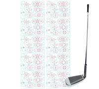 Golf - 17,5x12,6 Cm Testeur De Frappe | Aide Au Swing, Lot De 10 Feuilles D'Étiquettes D'Alignement, Autocollants Club Pour Swing Précision Et Distance Intérieur Et Extérieur