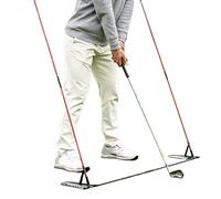 Golf Alignment Sticks, Adjustable Training Aid, Multi Angle Putting Green Practice Tool, Red and Black, Men Women Beginners, for Swing Plane Accuracy Indoor Outdoor Practice Seasoned