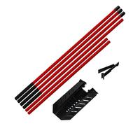 Golf Alineación Sticks, 7-Level Portable Adjustable Ángulo Training Poles & Golf Swing Aid with Durable Construction, Practice Driving Range Indoor Home Backyard Sports Club Recreation Competition Tee