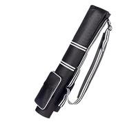 Golf Bag, Lightweight Foldable Bag, Waterproof Carry Case, 3-9 Club Capacity, Towel and tee Storage Compartment, Perfect for Practice, Tournament, Trunk, Beginner, Airplane Travel, 21x81cm Black