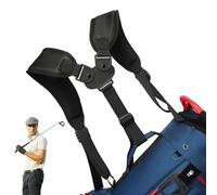 Golf Bag Replacement Shoulder Strap - Black Nylon 35x9cm Lightweight 230g - Backpack Style Carry For Outdoor Golf Bags - Padded Detachable Caddy Strap