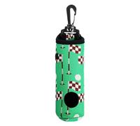 Golf Ball Bag, Golf Ball Organizer, Llavero Accessory, Multi-Functional, Portátil, Driving Range Course Practice, 5,91 x 1,57 pulgadas, Green Pink, 1 pieza, 15 x 4 cm, 5,91 x 1,57 pulgadas
