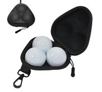 Golf Ball Bag, Golf Balls Storage Pouch, 3,94 x 3,94 x 1,97 pulgadas, portátil Hard Shell Case with Carabiner Clip, Easy Access Sports Organizer for Men, Women and Outdoor Golfing