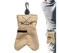 Golf Ball Bag, with Carabiner Fun Slogan Holder, Golf Accessories Bag for Practice Trip Travel, Backpack Course Sports Vacation Gear, Outdoor Storage Pouch, Organizer for Golfers and Enthusiasts