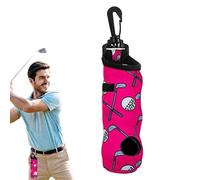 Golf Ball Bag with llavero, Lightweight Water-Resistant Golfer Balls Storage, 3-Tee Capacity Pouch for Men & Women Golfers, Travel, Practice, Outdoor Golf Accessories