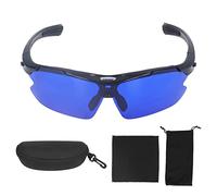 Golf Ball Finder Glasses, Polarized Sport Sunglasses with Blue Lens for Golfers, Protection Grass Filter with Cloth and Storage Bag, with UV Protection for Outdoor Course