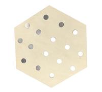 Golf Ball Marker Display Holder - Wooden Hexagonal Rack | Magnetic Wall Shelf, Multifunctional Storage Board, Holds 16 Golf Markers, Challenge , Poker Chips ,Home Office Room Decor For Men Women