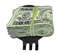 Golf Ball Marker Hat Clip Ball Marker, Dollar Design Dollar Golf Hats | Dollar Golf Ball Marker For Putting Green Hat Clip Holder Golf Bag Accessory Travel Pocket Outdoor Sport Golfer Game Day