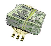 Golf Ball Marker Hat Clip Ball Marker, Dollar Design Dollar Golf Hats | Dollar Golf Ball Marker For Putting Green Hat Clip Holder Golf Bag Accessory Travel Pocket Outdoor Sport Golfer Game Day