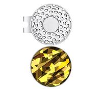 Golf Ball Marker Hat Clip - Lightweight Alloy Cap Clip Accessory for Golfers, Women & Men- Oro