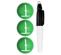 Golf Ball Marker, Precision Ball Liner, Marking Tool Alignment Guide System, Compact Durable Design Easy Draw Pen Tool for Men Women Adults Beginners Golf Players Practice Training Use 5x5x5cm